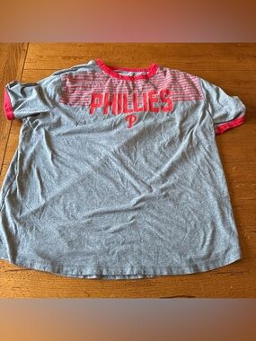 Genuine Merchandise Grey Tee with Red Collar